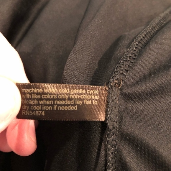 The limited size medium black halter dress elastic waistband and at the top - Picture 11 of 12